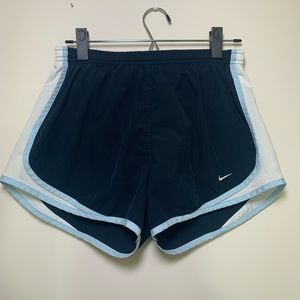 Nike Running Shorts Black w/ Blue Detail - Size M